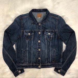 American Eagle Classic Denim Jacket Size L Dark